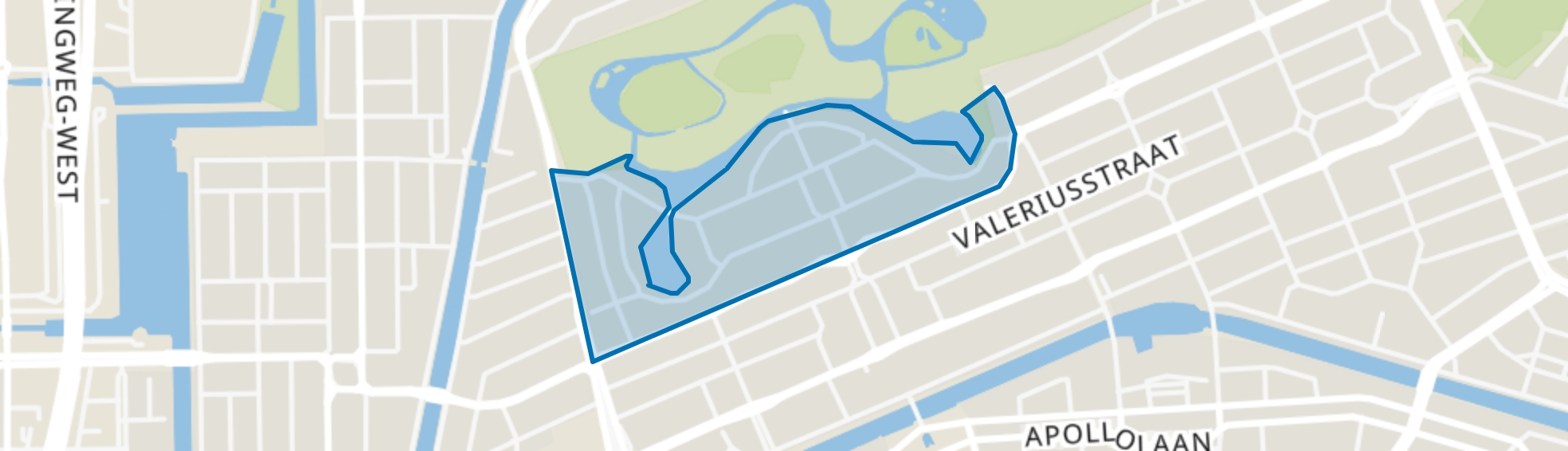 Willemsparkbuurt-Noord, Amsterdam map