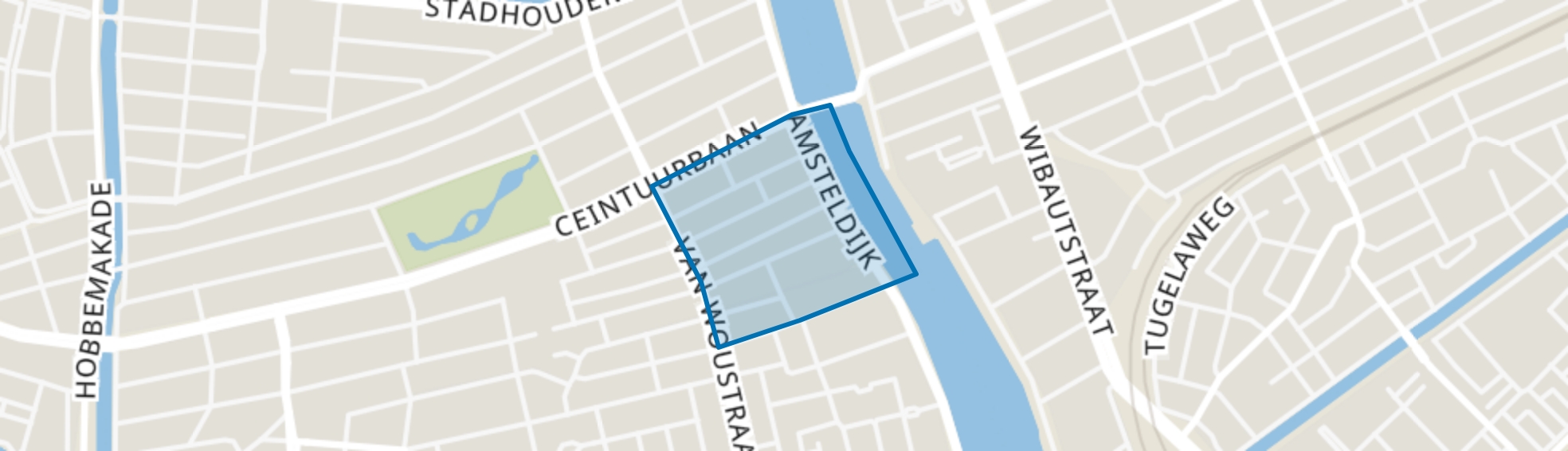 Willibrordusbuurt, Amsterdam map