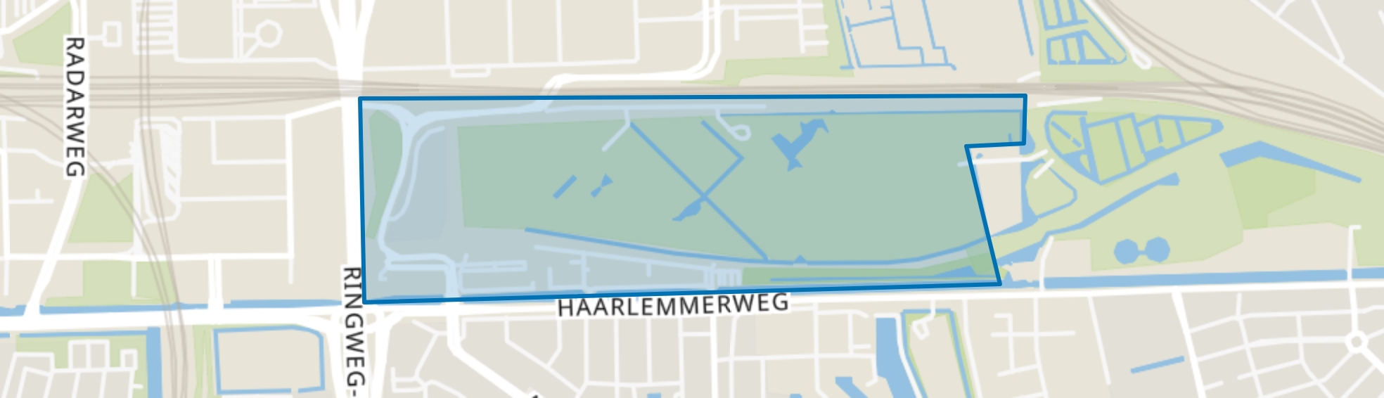 Woon- en Groengebied Sloterdijk, Amsterdam map