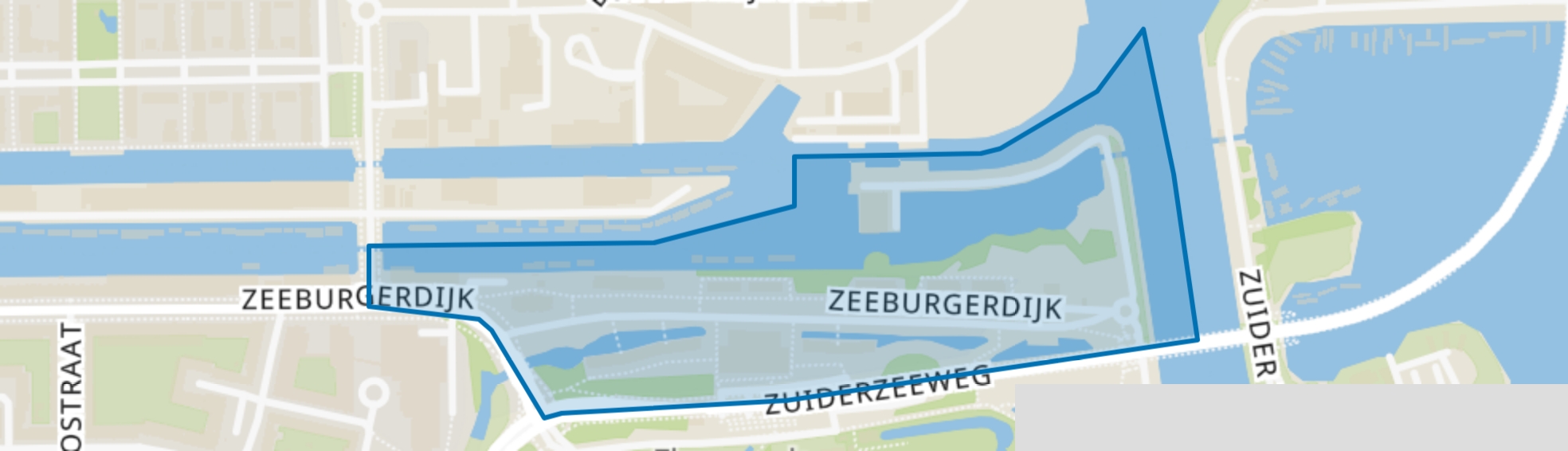 Zeeburgerdijk-Oost, Amsterdam map