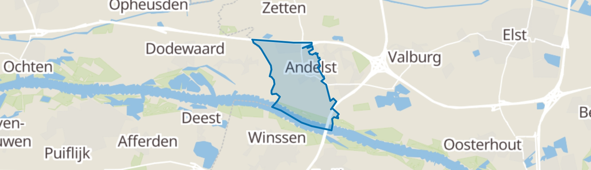 Andelst map