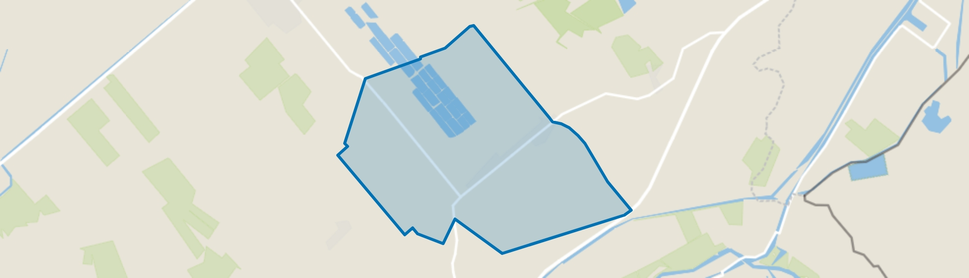 Verspreide huizen Anerveen, Anerveen map