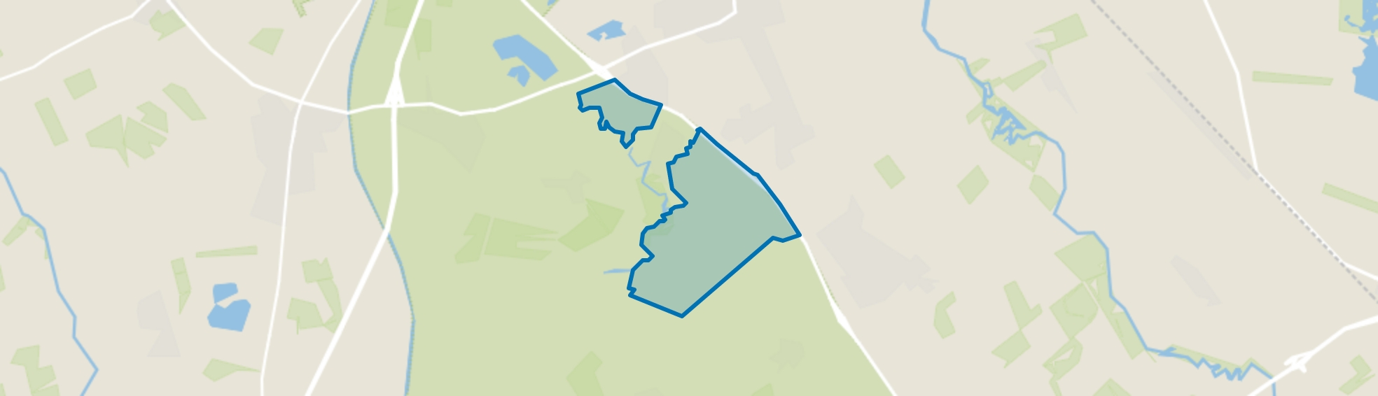 Verspreide huizen Schipborg, Anloo map