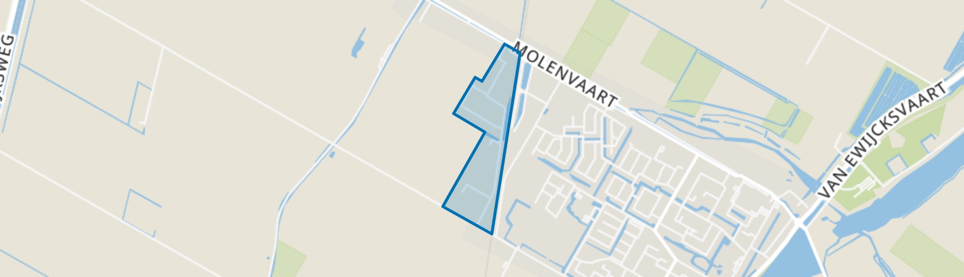 Bedrijventerrein Kruiswijk, Anna Paulowna map