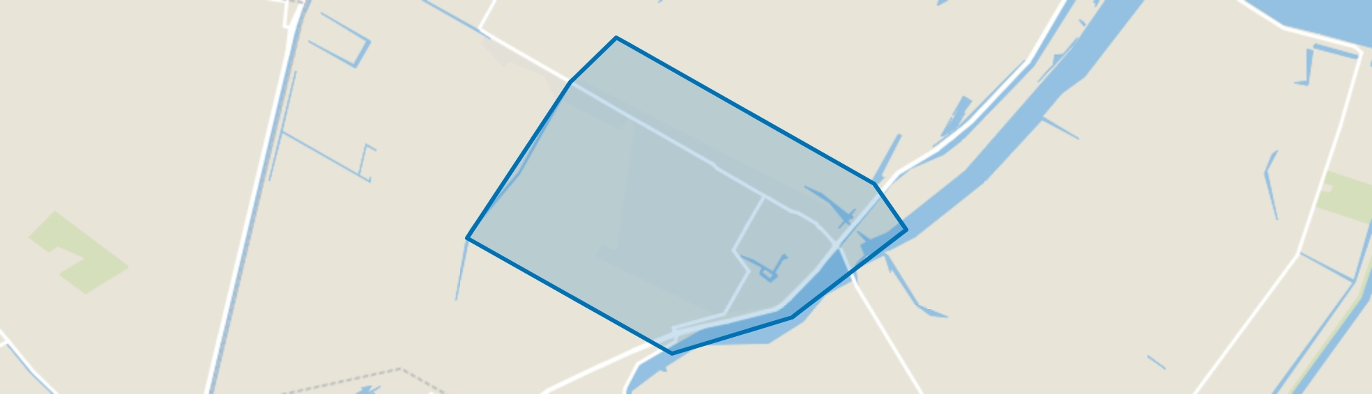 Kleine Sluis inclusief Spoorbuurt, Anna Paulowna map