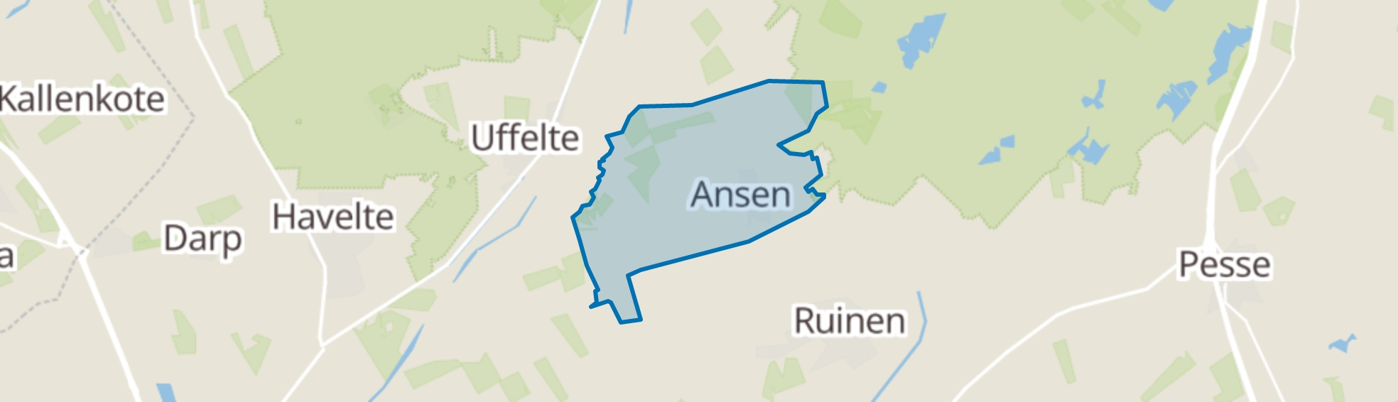 Ansen (Gem. De Wolden) map