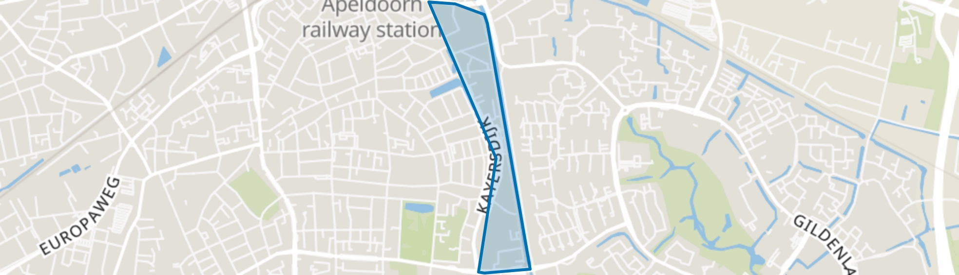 Kayersmolen-Noord, Apeldoorn map