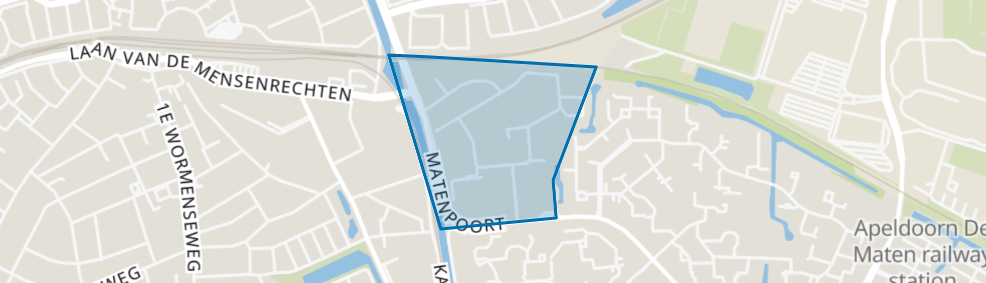 Matenhoek, Apeldoorn map