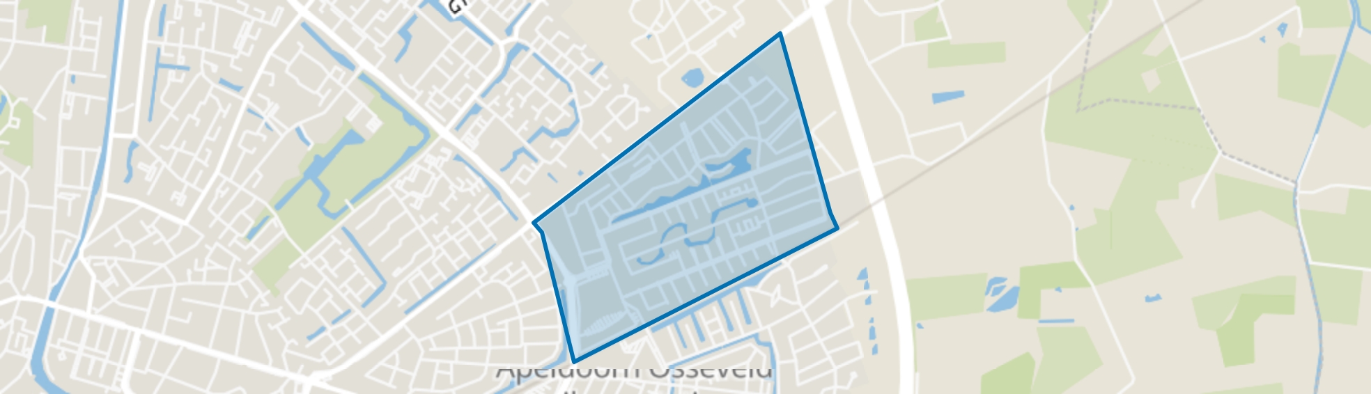 Osseveld-Oost, Apeldoorn map