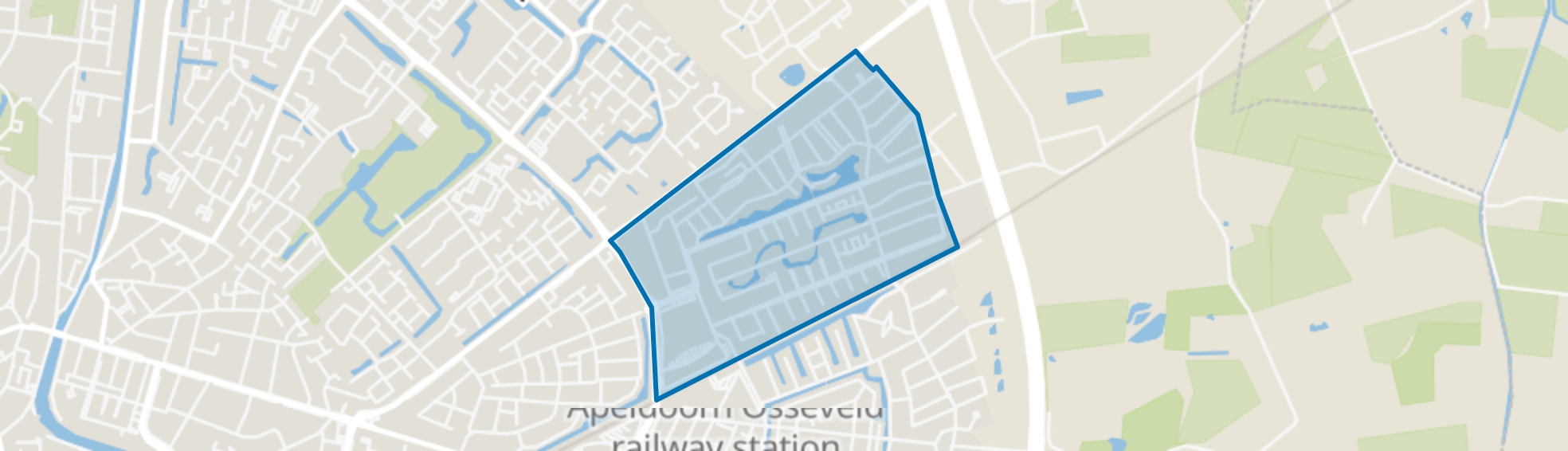 Osseveld-Oost, Apeldoorn map