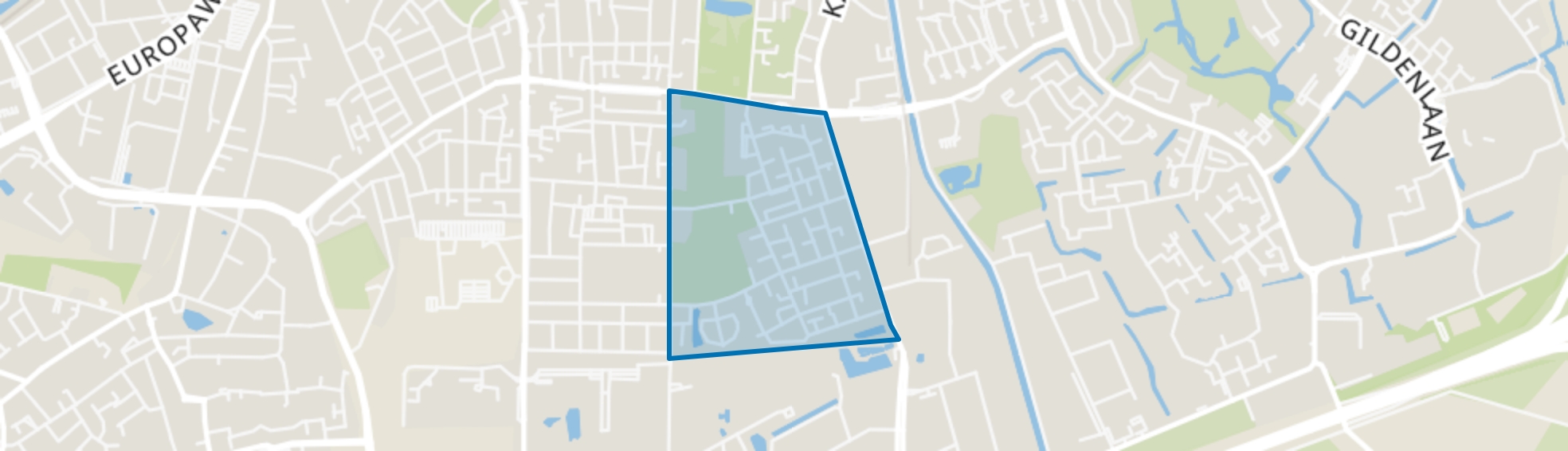 Rivierenkwartier, Apeldoorn map