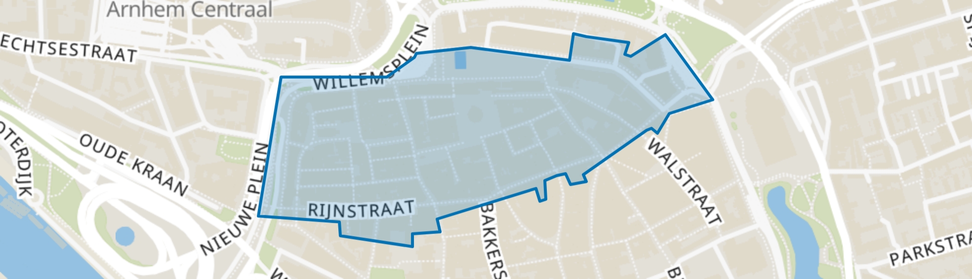 Rijnstraat, Arnhem map