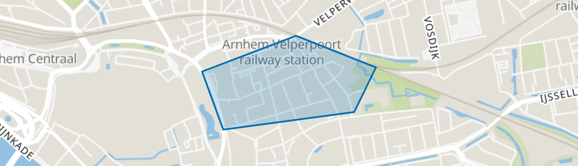 Spijkerbuurt, Arnhem map