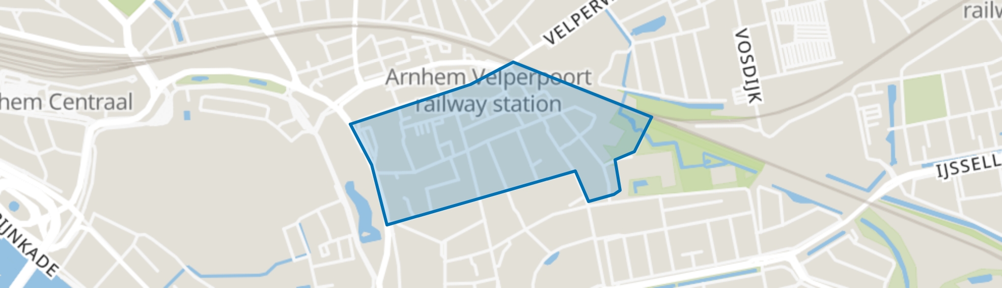 Spijkerbuurt, Arnhem map