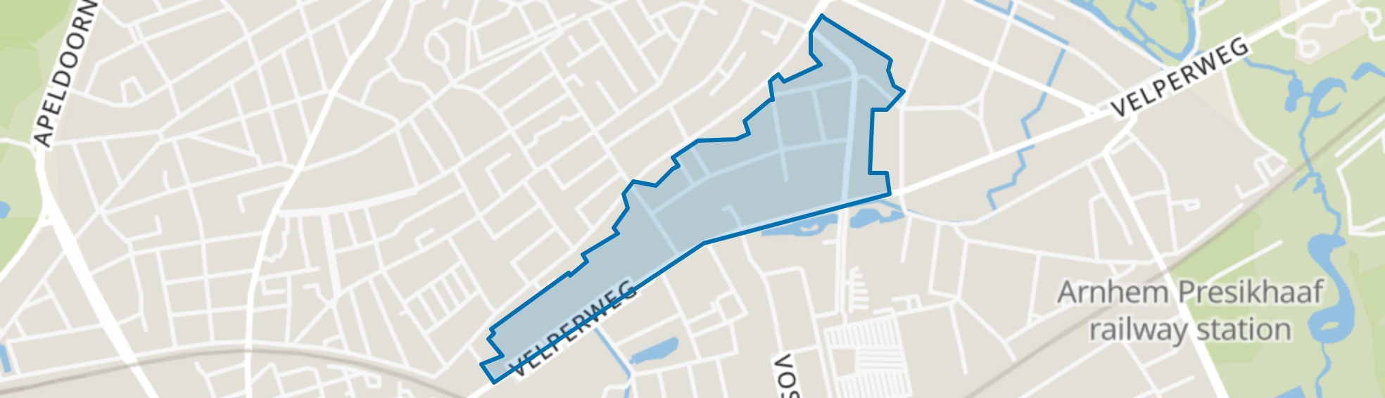 Velperweg-Noord, Arnhem map