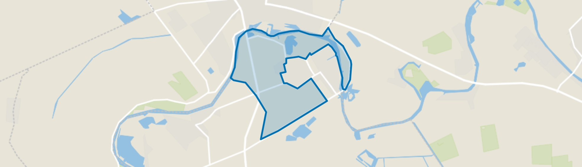 Verspreide huizen Asperen, Asperen map