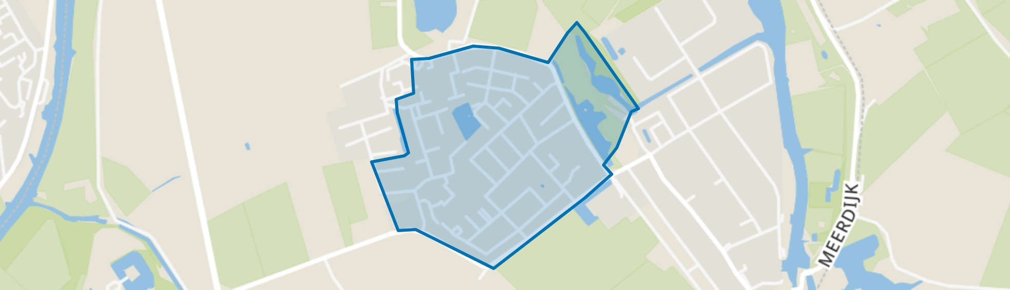 Westelijke uitbreiding Asperen, Asperen map