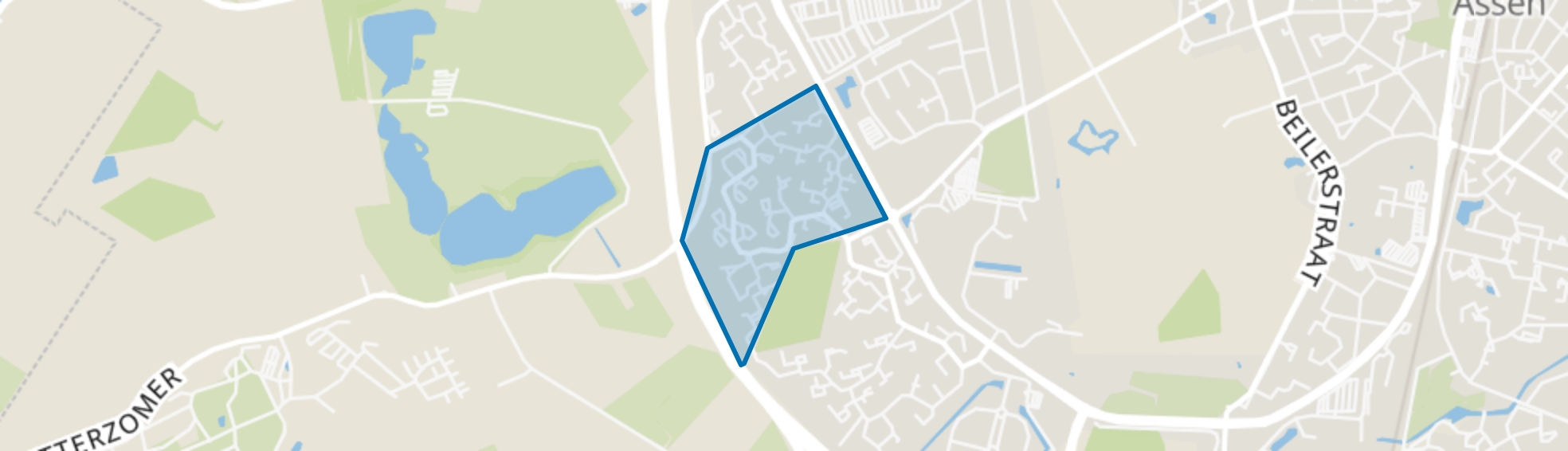 Baggelhuizen Midden, Assen map