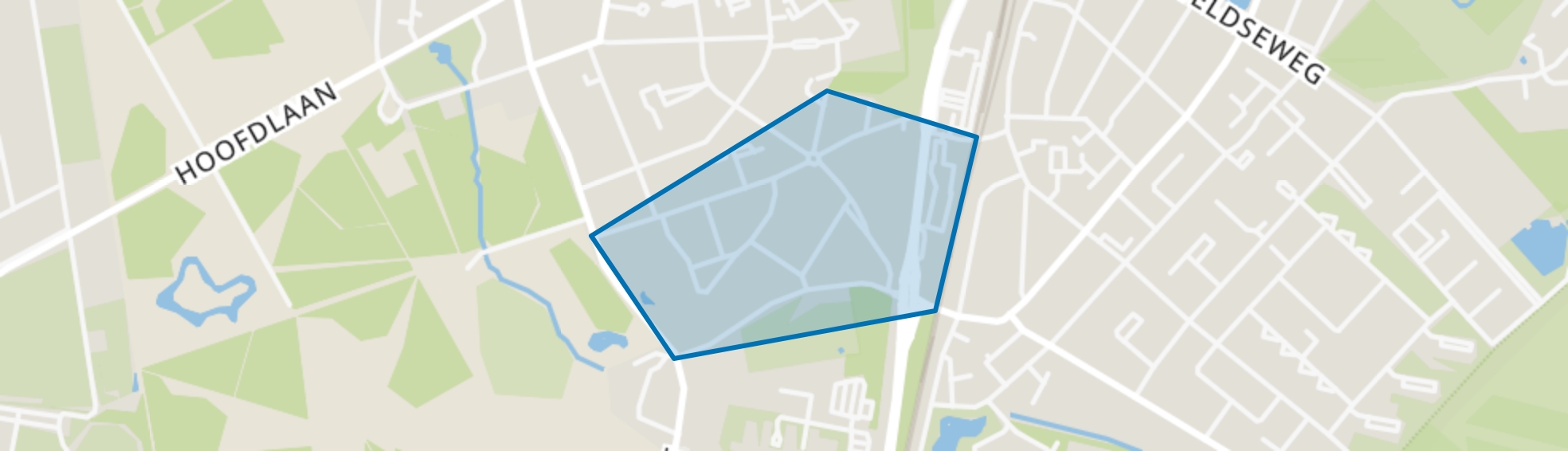 Bomenbuurt, Assen map