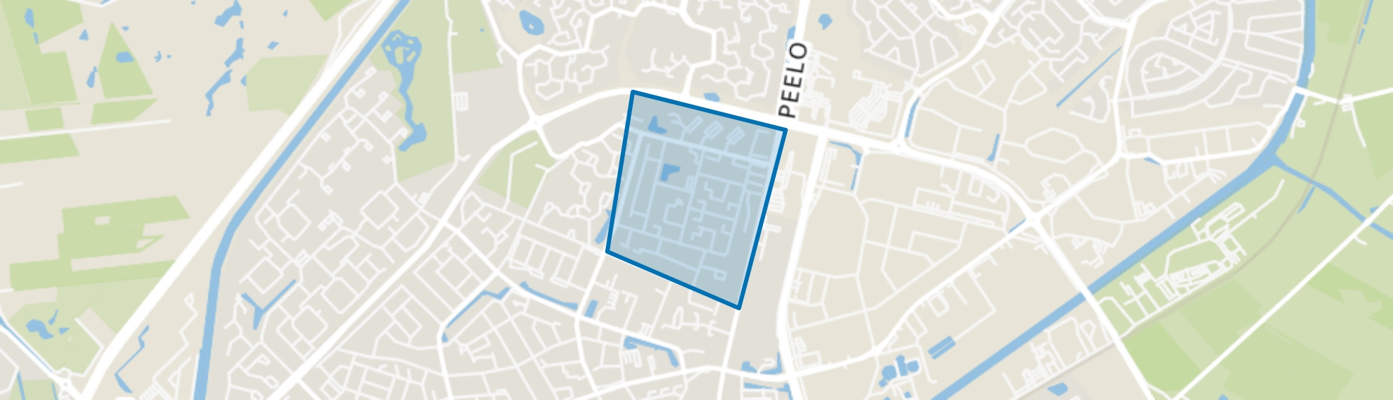 Componistenbuurt Oost, Assen map