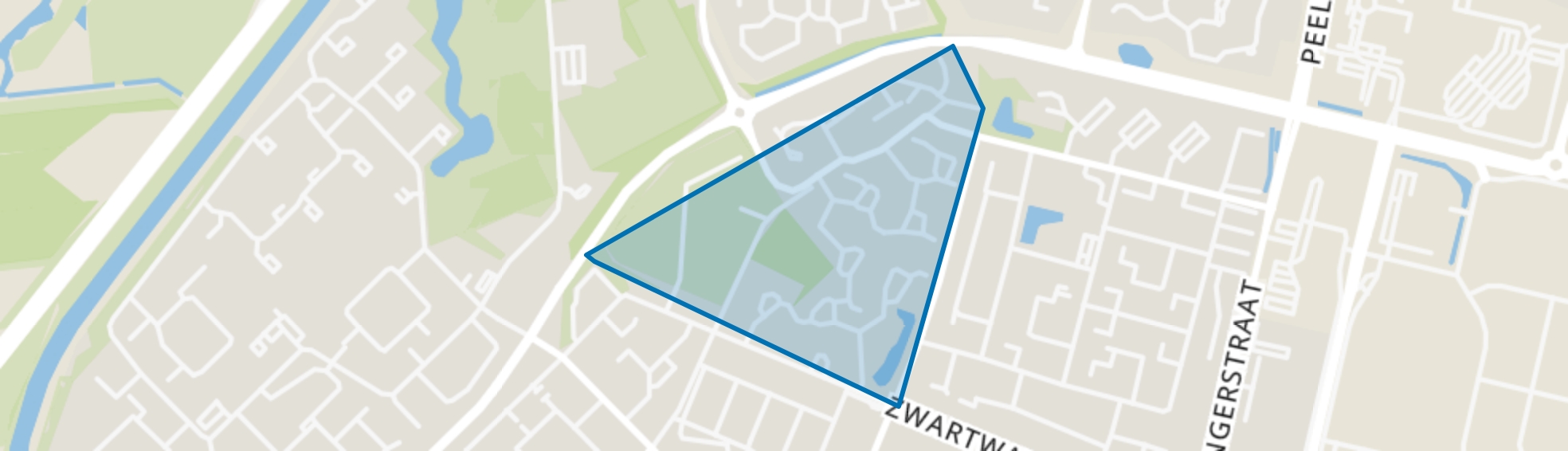 Componistenbuurt West, Assen map