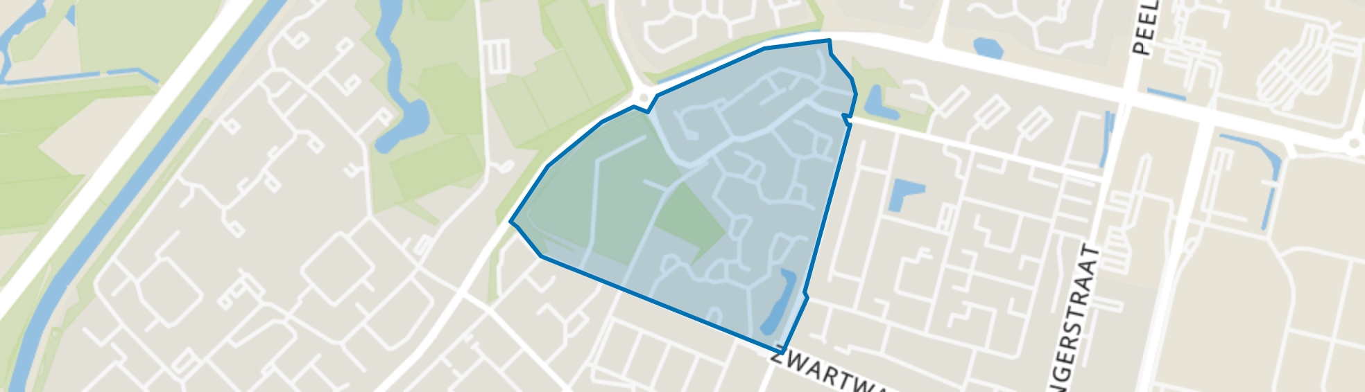 Componistenbuurt West, Assen map