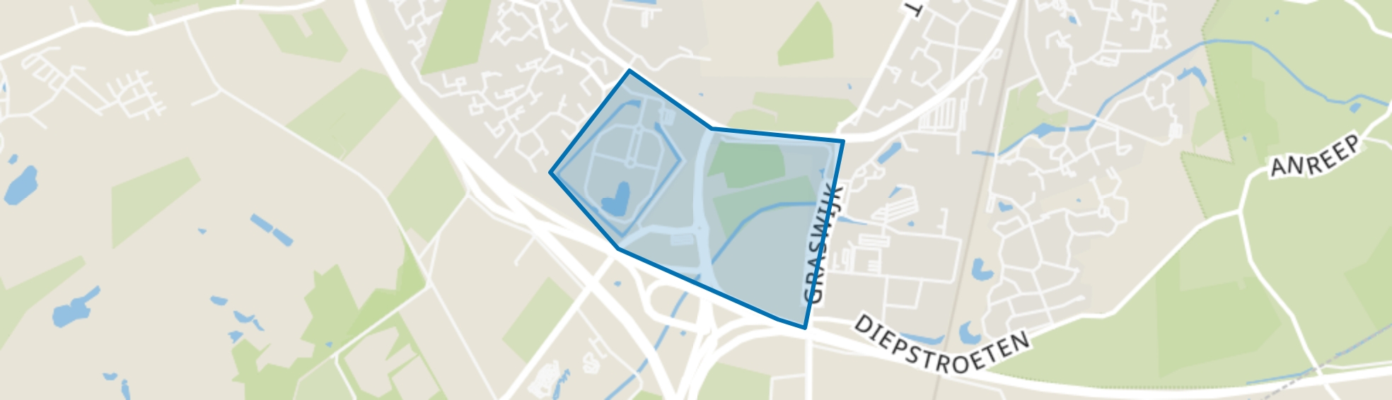 De Boskamp, Assen map