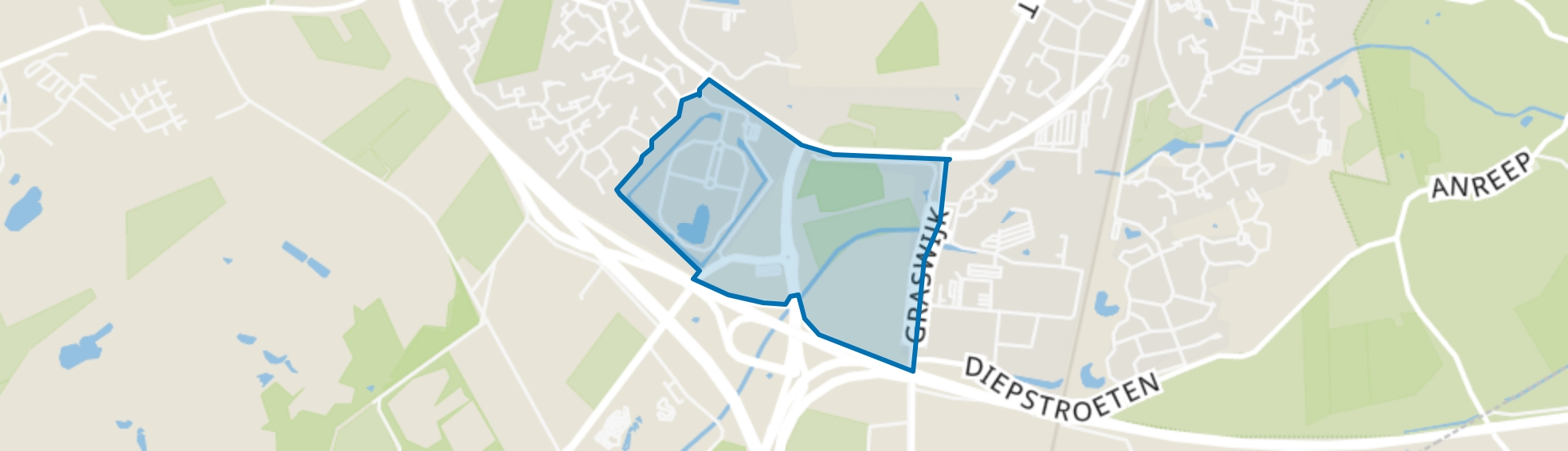 De Boskamp, Assen map