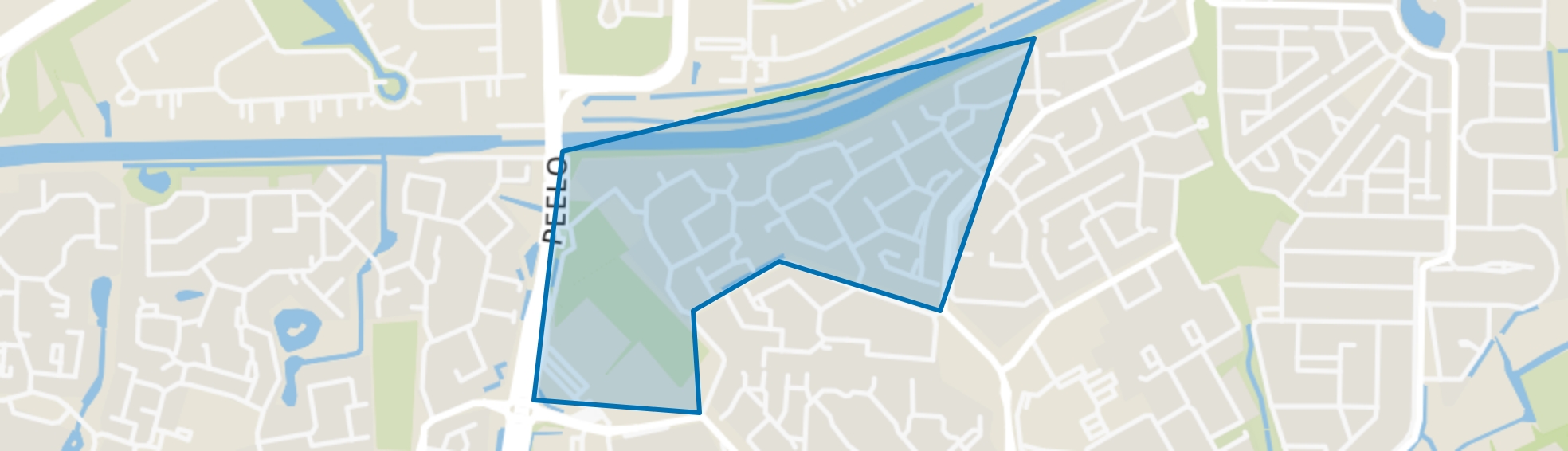 De Breeën, Assen map