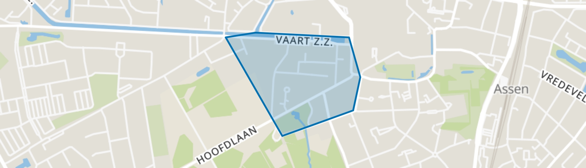 De Hertenkamp, Assen map
