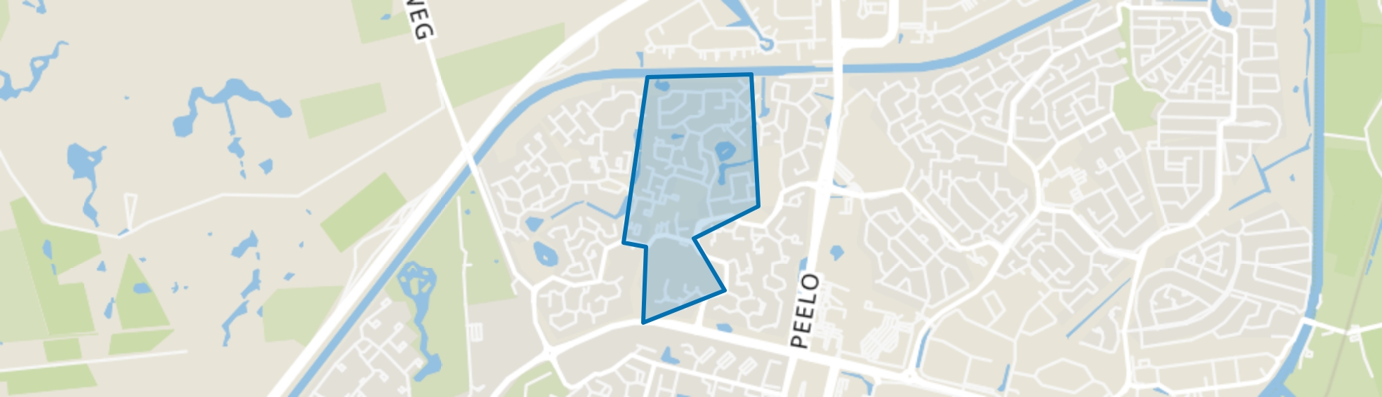 De Landen/De Akkers, Assen map
