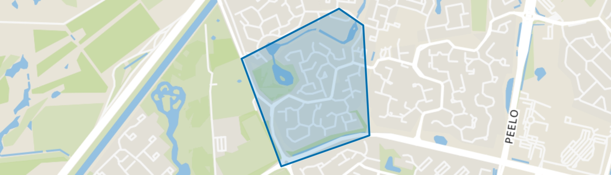 De Venen/De Wallen, Assen map