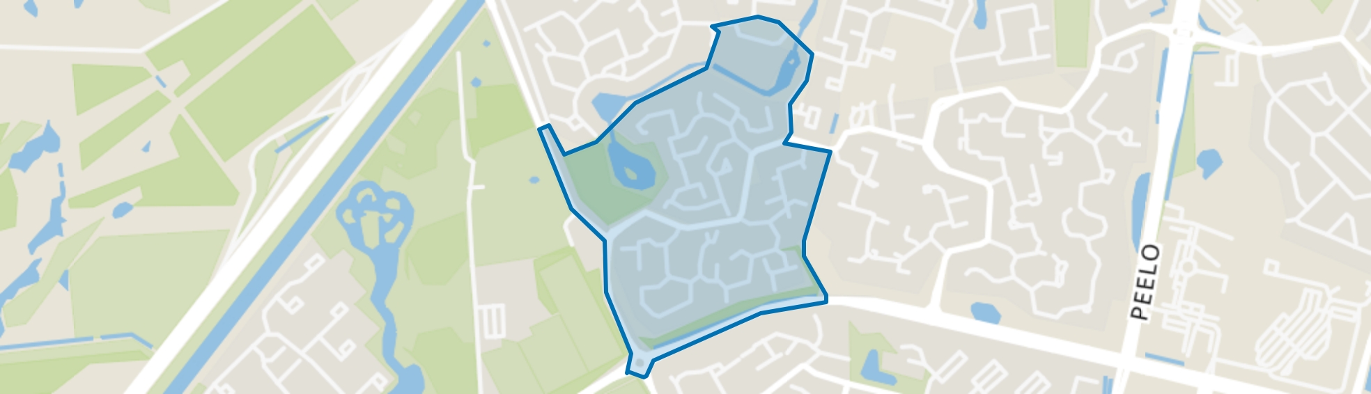 De Venen/De Wallen, Assen map