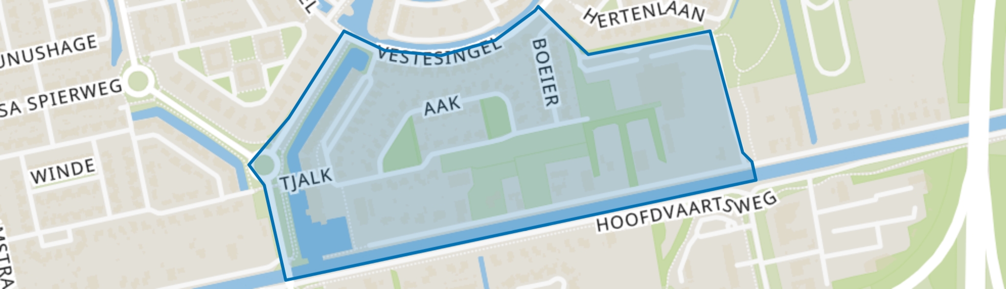 Kloosterhaven, Assen map