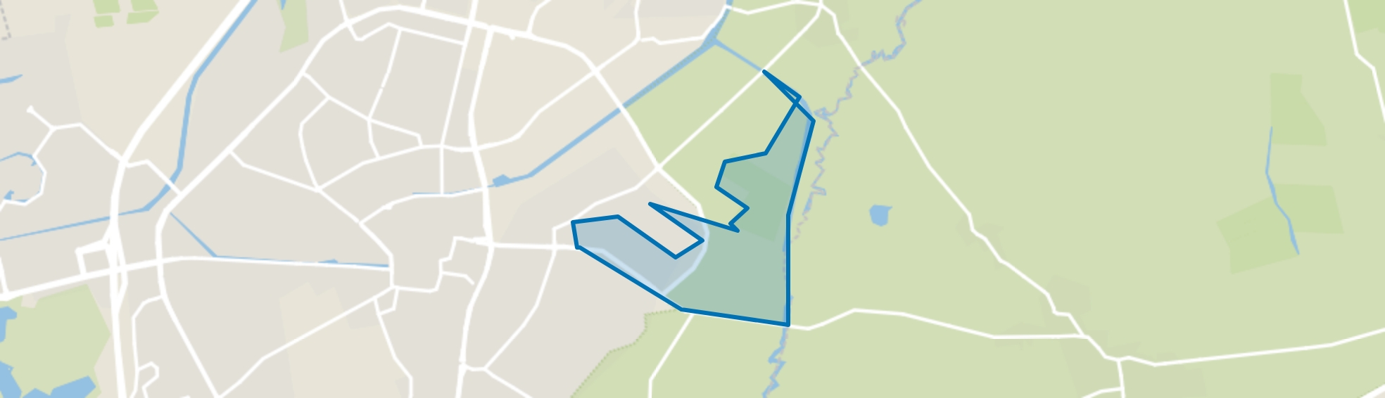 Natuurgebied Amelte, Assen map