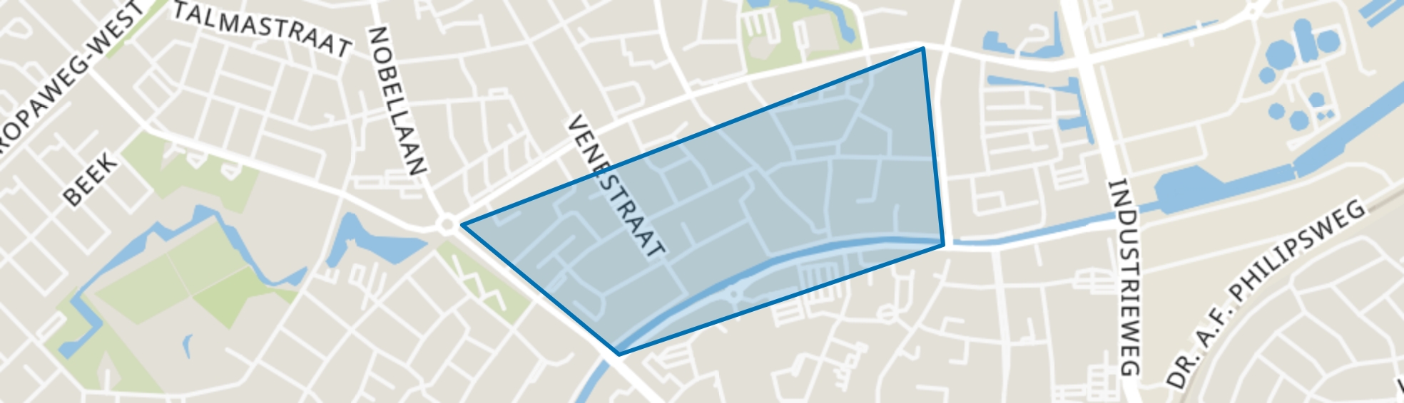 Oude Molenbuurt, Assen map