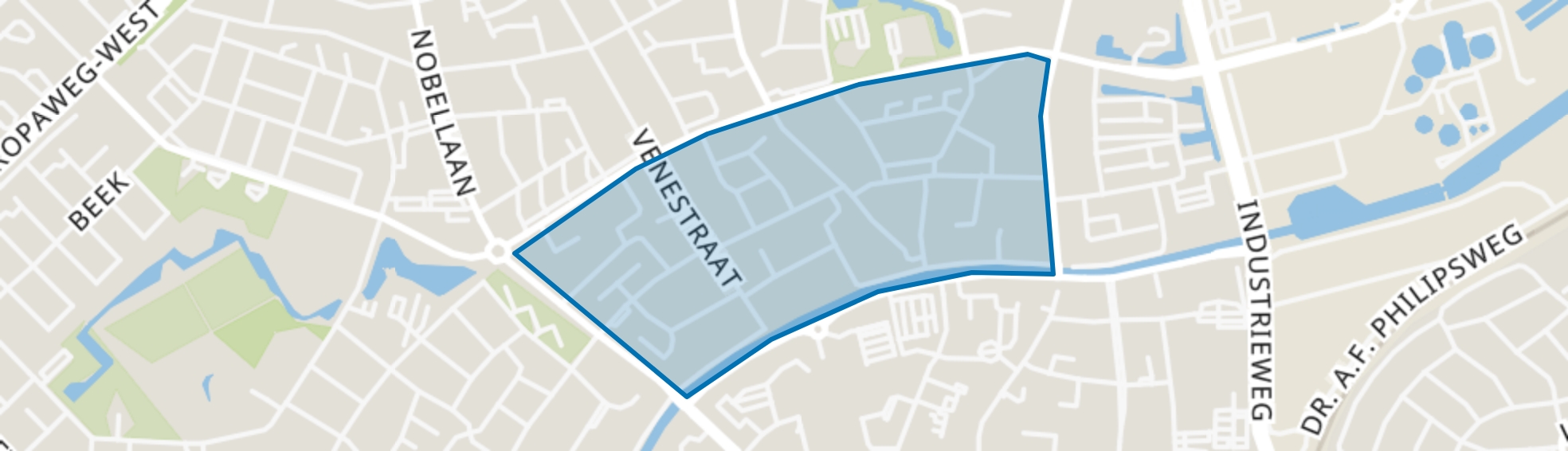 Oude Molenbuurt, Assen map