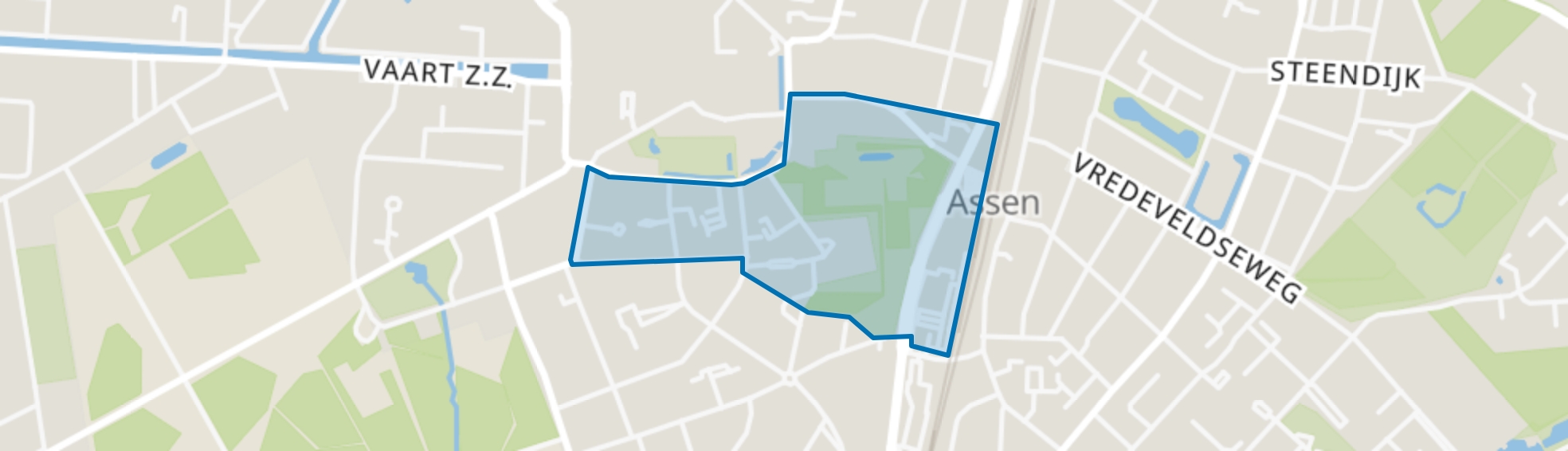 Overcingel, Assen map