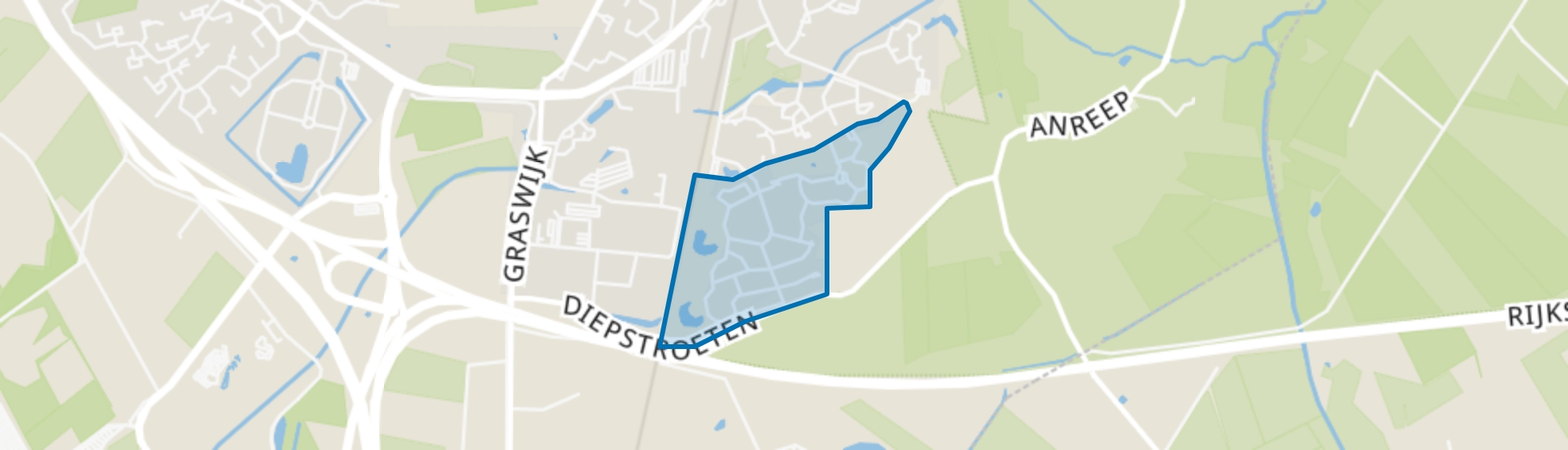 Park Diepstroeten, Assen map