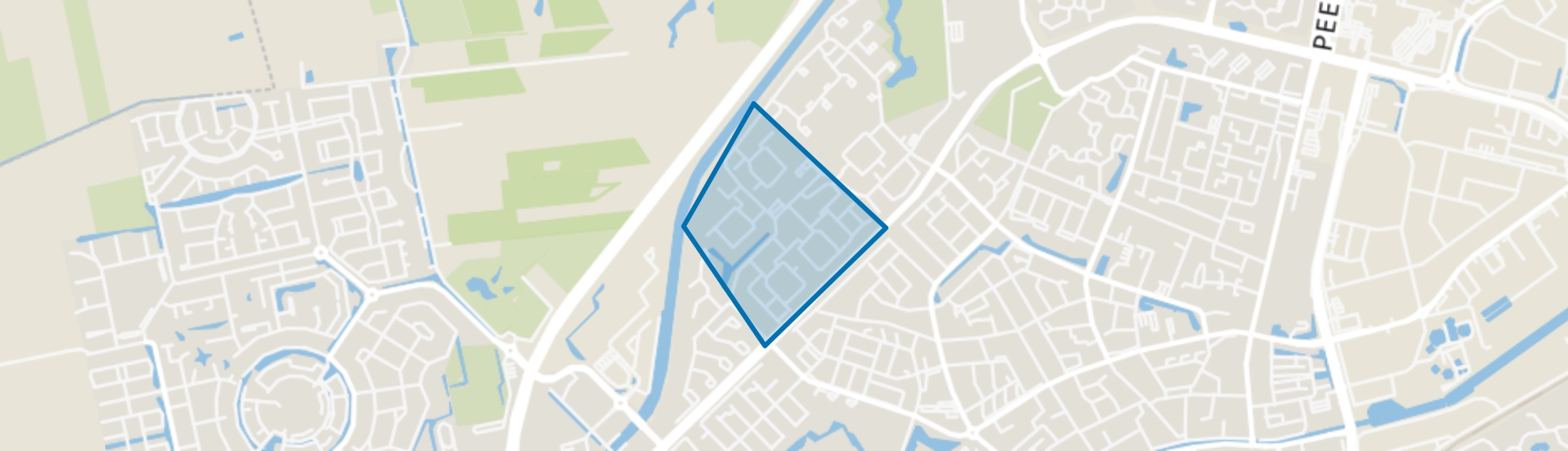 Pittelo Midden, Assen map