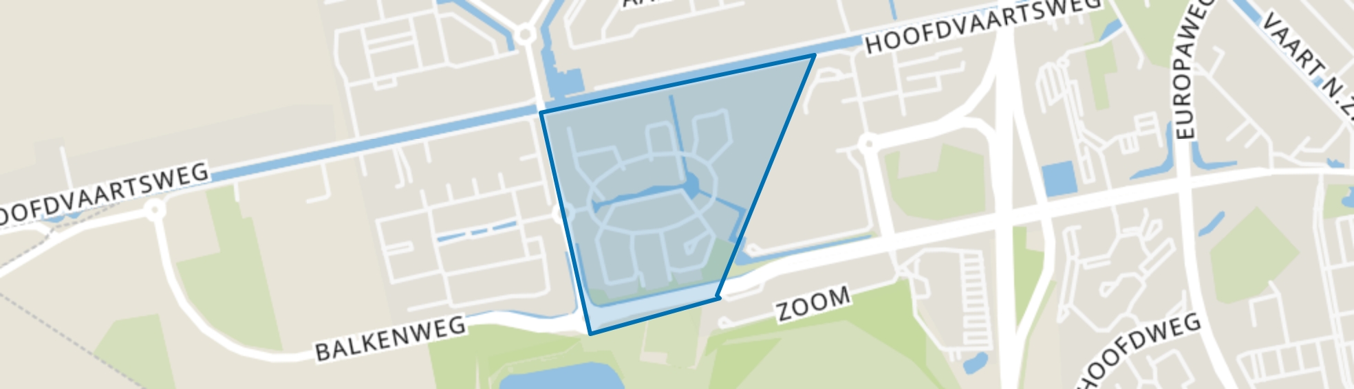 Planetenbuurt, Assen map