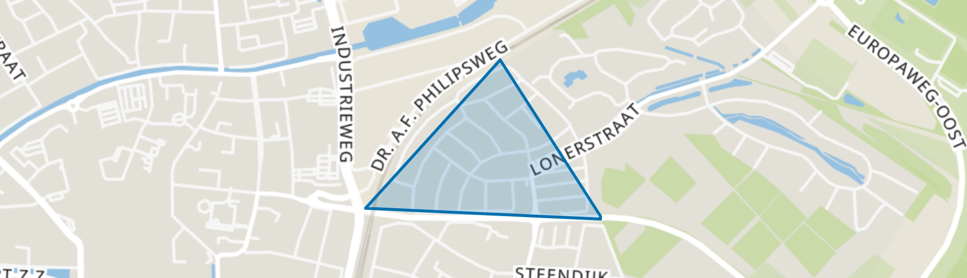 Schildersbuurt, Assen map