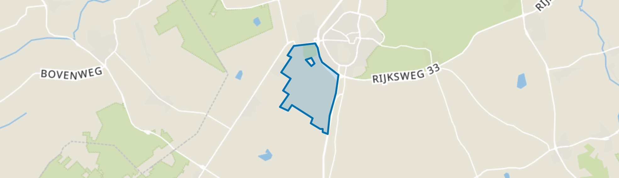 Verspreide huizen Witten, Assen map