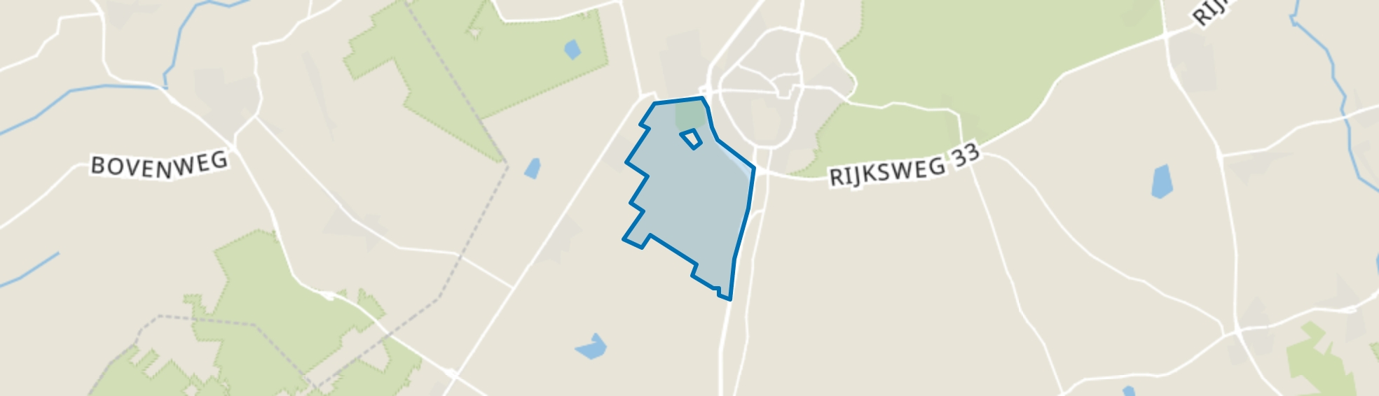 Verspreide huizen Witten, Assen map