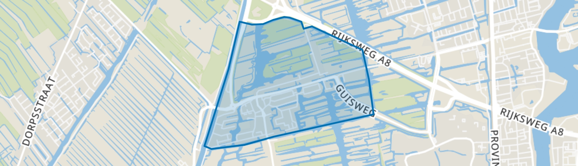 Westzaan Noord, Assendelft map