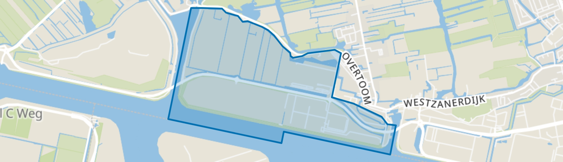 Westzanerpolder, Assendelft map