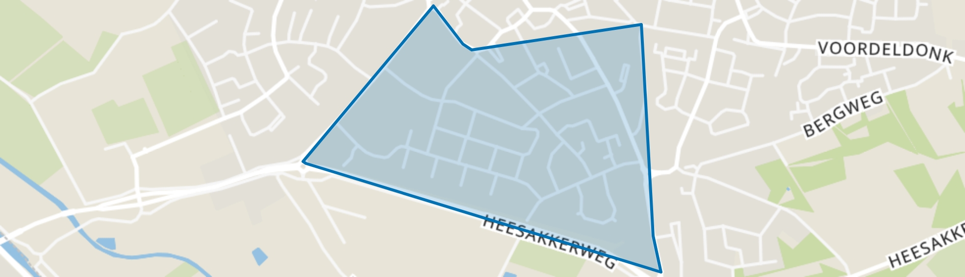 Centrum zuid, Asten map