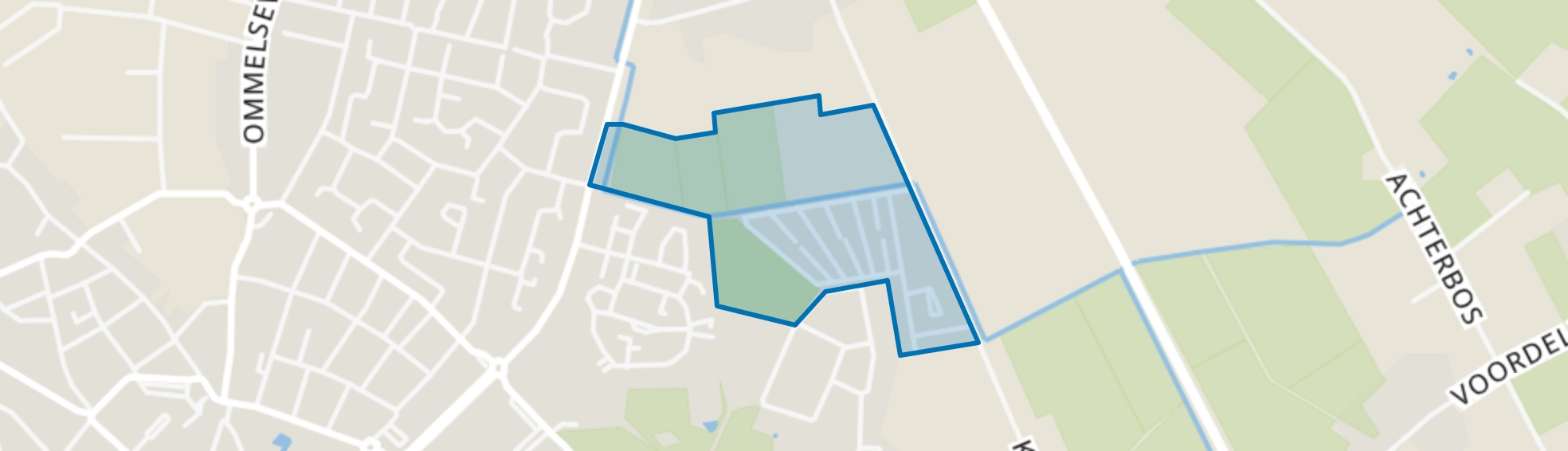 Loverbosch, Asten map