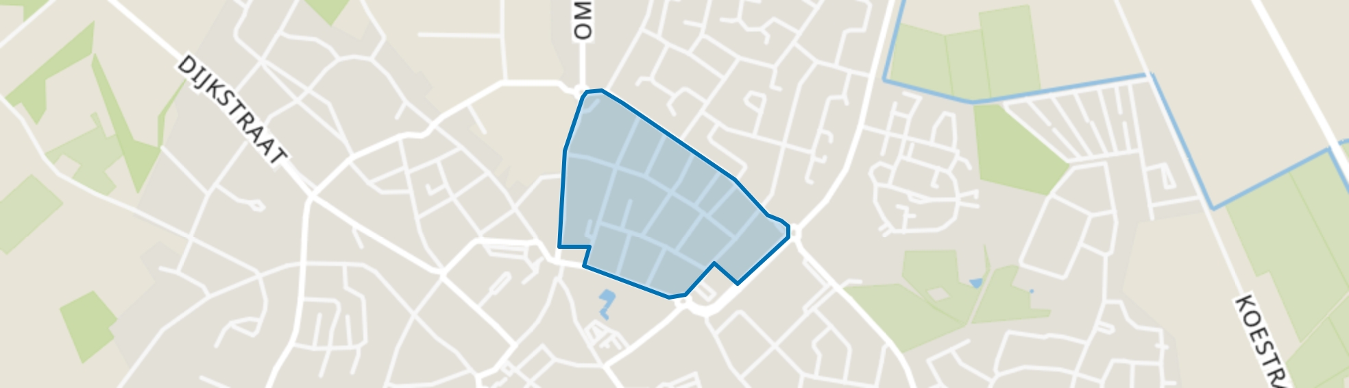 Oude Bloemenbuurt, Asten map