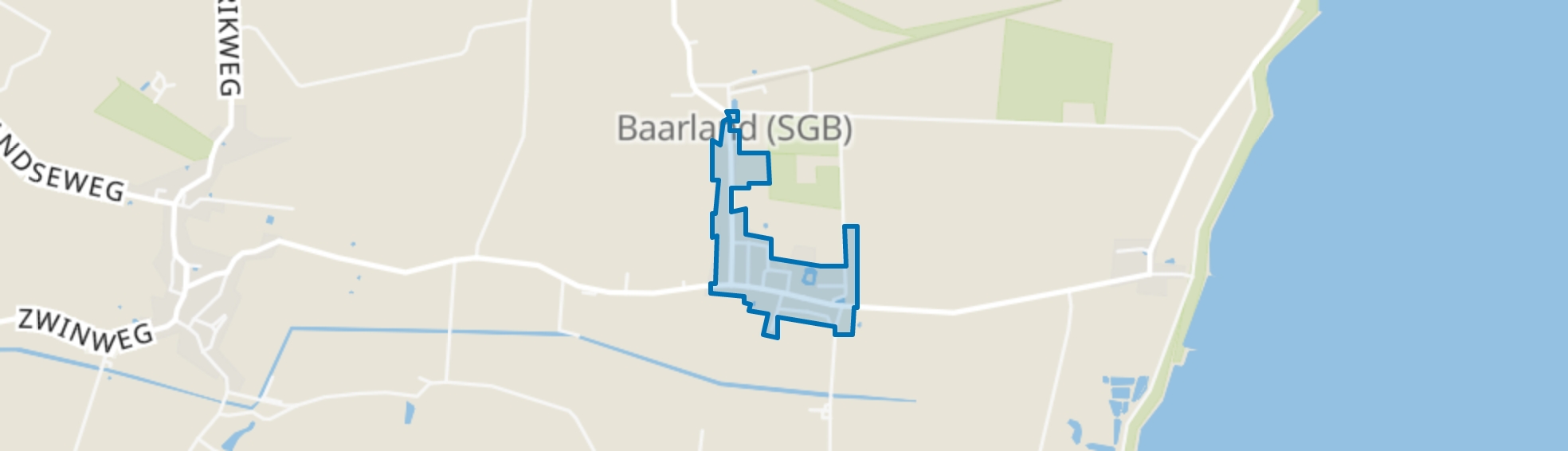 Kern Baarland, Baarland map